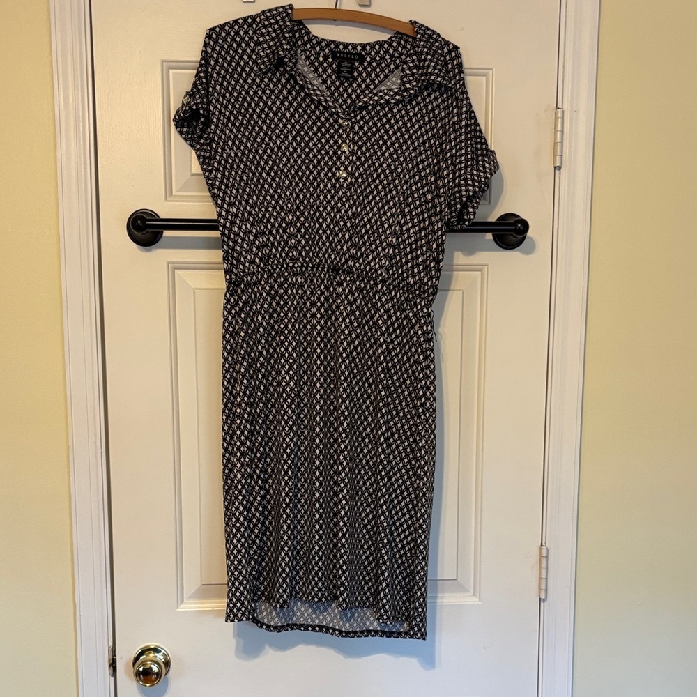 NEL + LO XL Black and White Patterned Dress - Picture 8 of 8